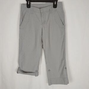 The North Face Womens Gray Hiking Capri Pants Size 6 Outdoor Camping Backpacking